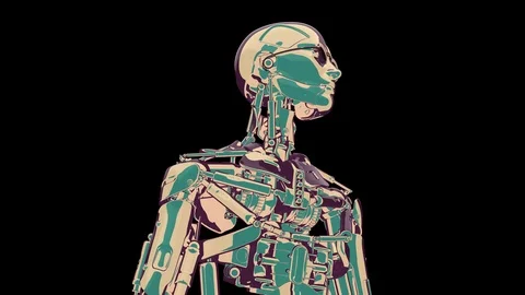 Loop grunge alive machine 59.94 fps, with Matte, yyaa104 Stock Footage 115944574