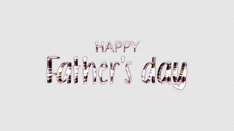 Loop Happy Father day pink silver text shine glitch effect Stock Footage 311706601