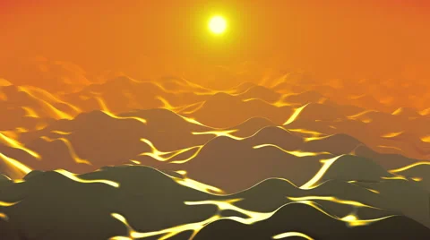 Loop - Hazy field, Daylight Orange Yellow landscape Stock Footage 69028896