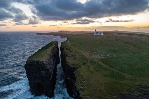 Loop Head Peninsula at Sunrise Stock Photos