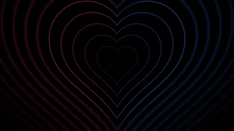 Loop Heart background animation Video Stock Footage 264656027