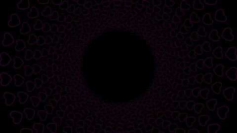 LOOP Heart shape disco light background, 스톡 동영상 127804315