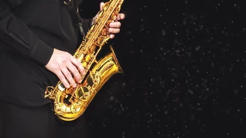 Loop Hit video Saxophone with dust effec... | Stock Video | Pond5