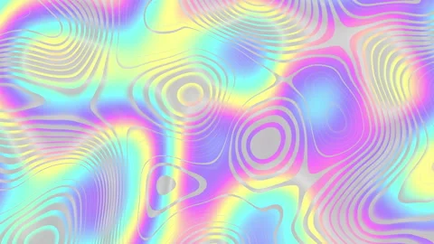 Loop of holographic texture with neon and pastel gradient colors. Floating Stock Footage 337172604