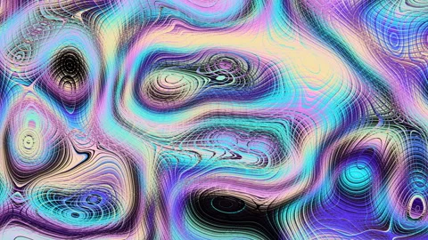 Loop of holographic texture with neon and pastel gradient colors. Floating Stock Footage 337173503