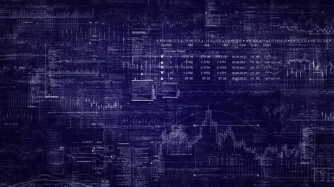 Loop Hud screens with futuristic elements. Video stock 90061740