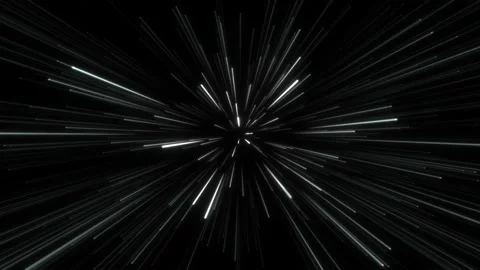 Loop Hyperdrive Speed Jump Line in Space Stock Footage 134452264
