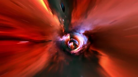 Loop hyperspace tunnel through space tim... | Stock Video | Pond5