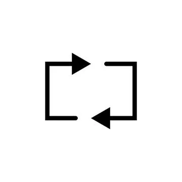 Loop icon vector Stock Illustration