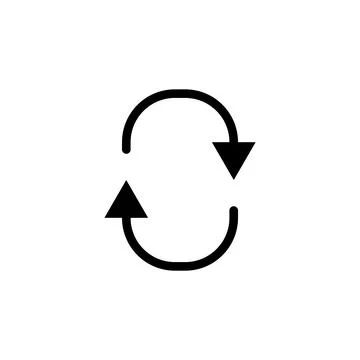 Loop icon vector Stock Illustration