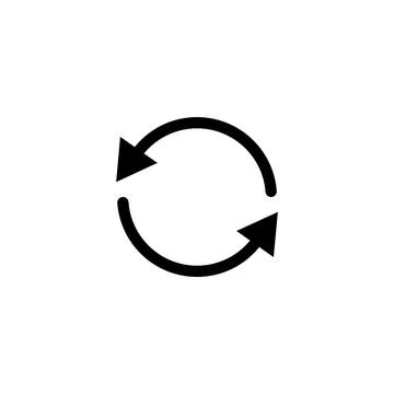 Loop icon vector Stock Illustration