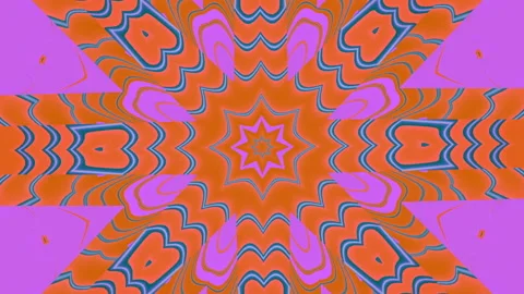 Loop kaleidoscope rainbow overlay. Trendy light ornament transitions. Stock Footage 226242778