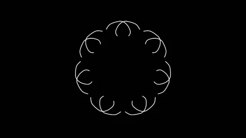 Loop Kaleidoskop Mandala 01 7fold Stock Footage 199471724