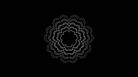 Loop Kaleidoskop Mandala 04 7fold Stock Footage 199471759