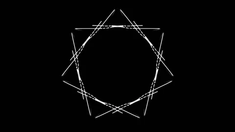 Loop Kaleidoskop Mandala 10 7fold Stock Footage 199471795