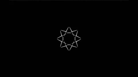 Loop Kaleidoskop Mandala 12 8fold Stock Footage 199471843