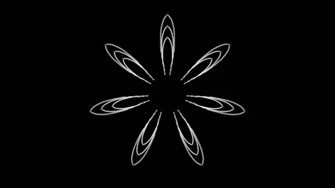 Loop Kaleidoskop Mandala 13 8fold Stock Footage 199471844