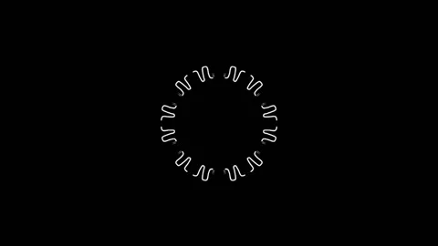 Loop Kaleidoskop Mandala 14 6fold Stock Footage 199471849