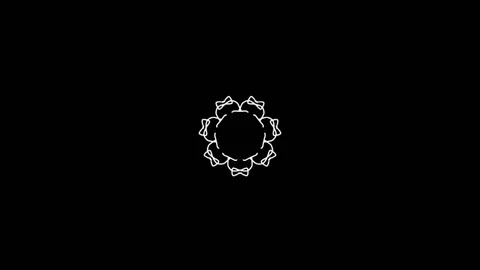 Loop Kaleidoskop Mandala 15 7fold Stock Footage 199471887