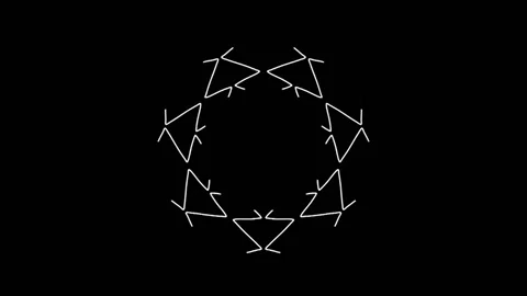 Loop Kaleidoskop Mandala 16 7fold Stock Footage 199471930