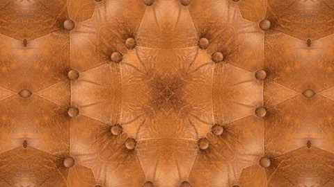 Loop leather background: kaleidoscope Video stock 145240151