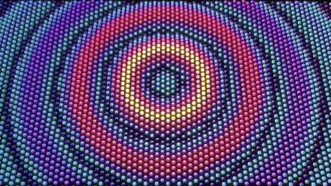 LOOP LED animation- 3D radio wave _Angled Stock Footage 140820216