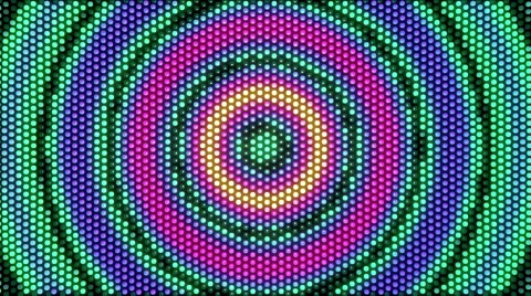 LOOP - LED light - 3D radio wave _top view Stock Footage 69038872