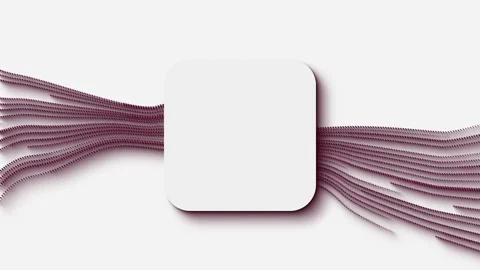 Loop light frame with abstract lines on a white background Stock Footage 317219732