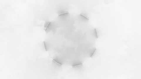 Loop  light gray round fog frame on a white background Stock Footage 317219628