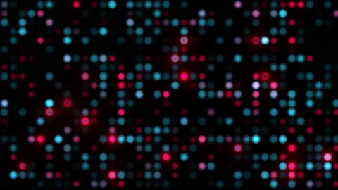 Loop light illumination digital blue pink LED wall Stock Footage 153225624