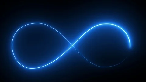 Loop lines blue design 4K laser show. Stock Footage 121324331