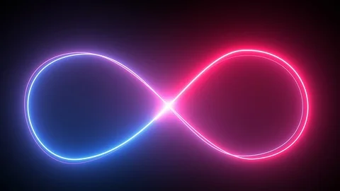 Loop lines colorful design 4K laser show. Stock Footage 121324244