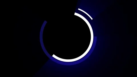 Loop luminous blue circle. frame, logo space. background animation Stock Footage 277527406