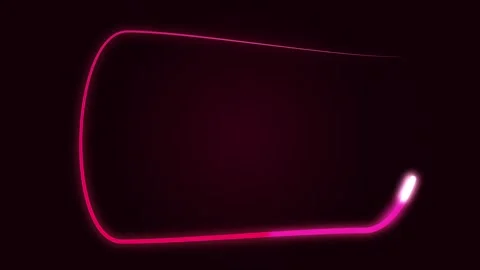 Loop luminous pink neon frame. background motion animation Stock Footage 278386028