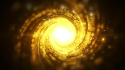 Loop motion abstract background for important events, Tunnel gold color Stock Footage 240264207