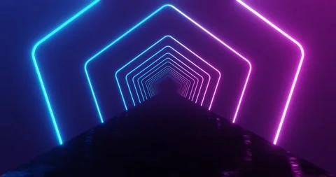 Loop motion of abstract neon background. Stock Footage 161006821