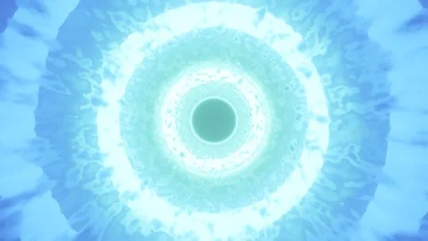 Loop motion blue color circle tunnel which are moving and glowing Stock-Footage 165529662