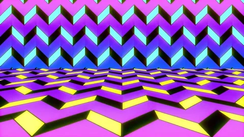 Loop motion Colorful geometric pattern 4 스톡 동영상 161132808