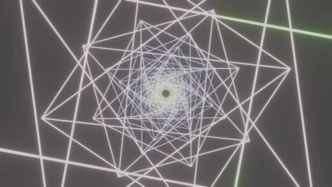 Loop motion colorful lines tunnel shape background abstract Stock Footage 165393824