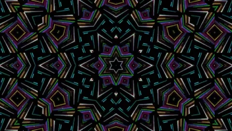 Loop motion Colorful neon lighting moving in pattern 2 Stock Footage 160944993