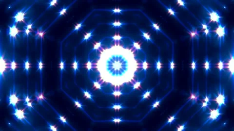 Loop motion colorful neon lighting are moving and glowing Video stock 163135850