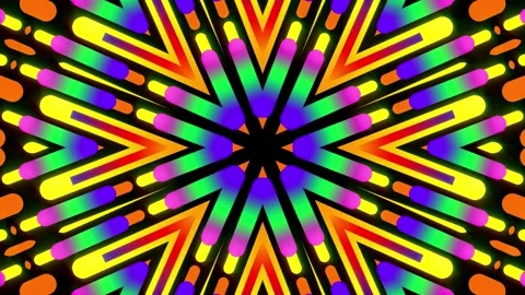 Loop motion Colorful neon lights which are moving in pattern Stock Footage 161111090