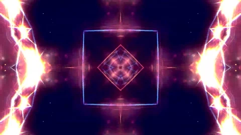 Loop motion colorful neon lights which are moving and glowing2 Video stock 163135847
