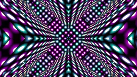 Loop motion colorful neon lights are glowing 3 Video stock 164810411