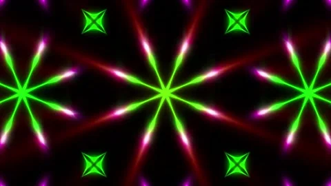 Loop motion colorful neon lights are moving and glowing 9 Stock Footage 164810842