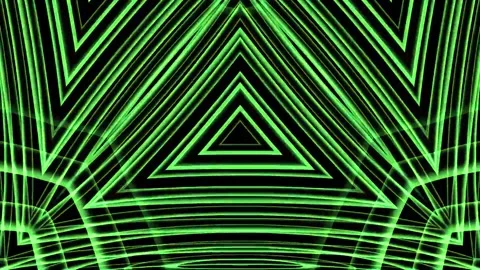Loop motion colorful triangle lights are moving and glowing Stock Footage 162743601