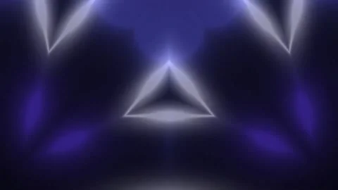 Loop motion colorful triangle shape lights are moving and glowing Stock Footage 162743606
