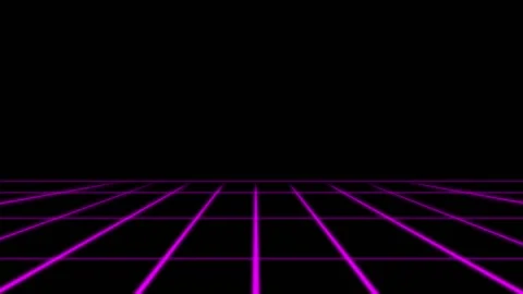 Loop motion of geometric neon lines Stock Footage 134456087