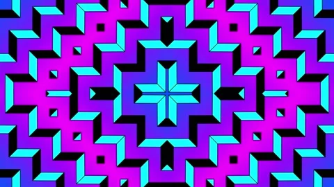 Loop motion geometric pattern Stock-Footage 161132820