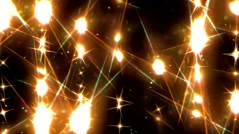 Loop motion golden color lights and lines are moving and glowing 스톡 동영상 163135843